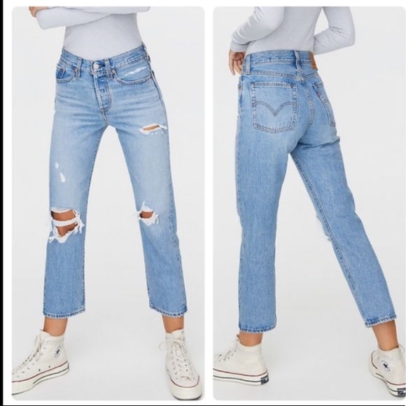 Levi’s 90’s wedgie straight leg ripped jeans NWT - Picture 14 of 15